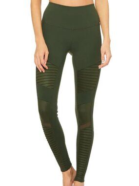 Alo Yoga High-Waist Moto Legging - Army Green